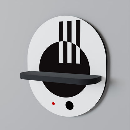 BLACK AND WHITE COMBINATION Dekoratives Wandregal