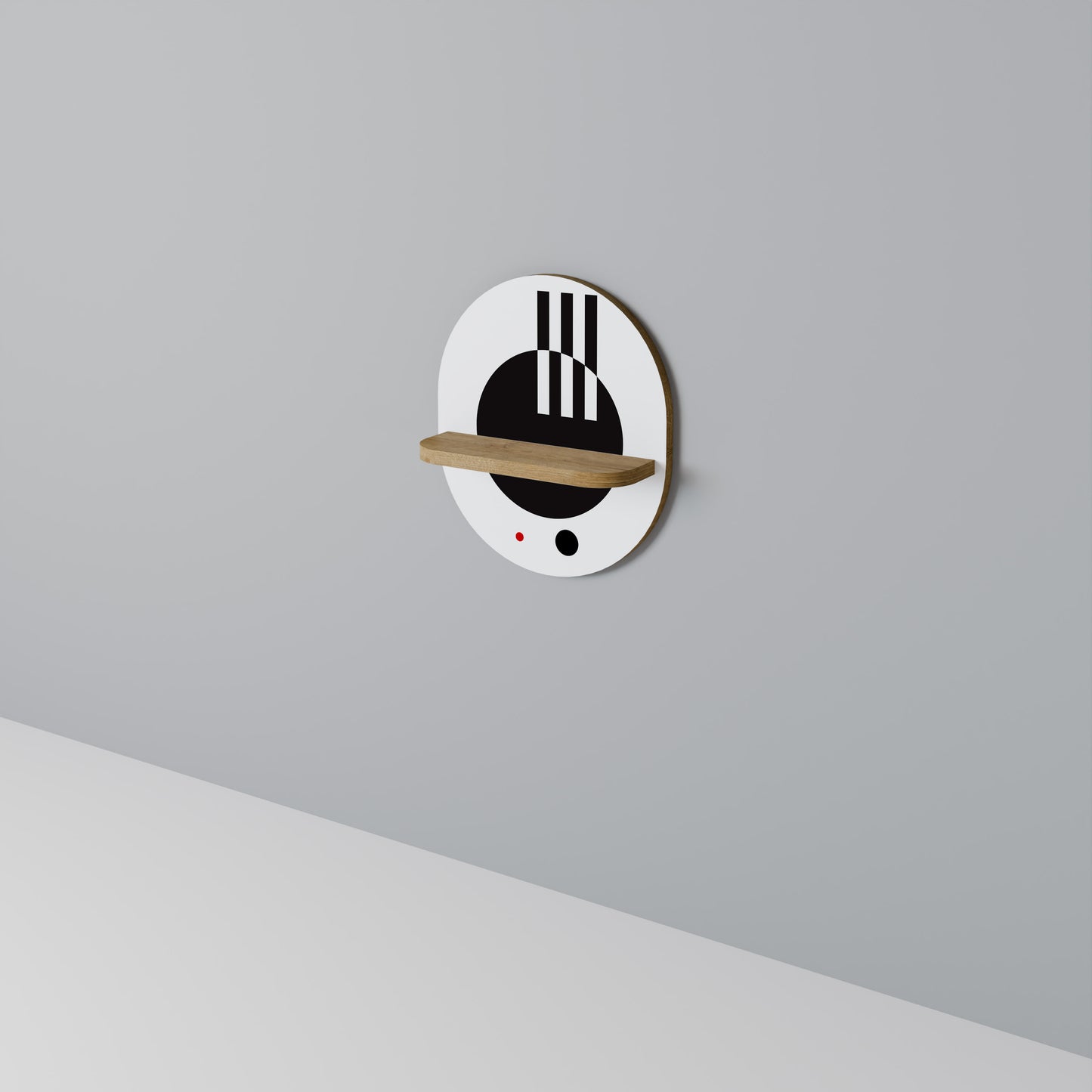 BLACK AND WHITE COMBINATION Dekoratives Wandregal
