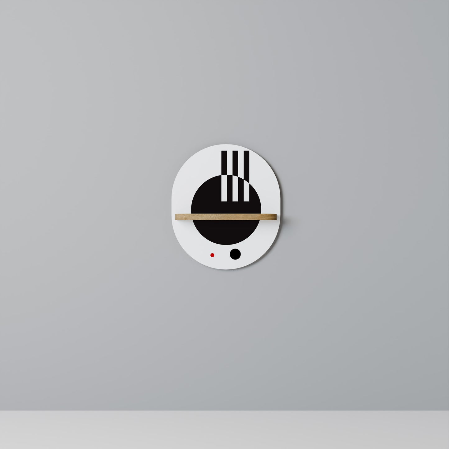 BLACK AND WHITE COMBINATION Dekoratives Wandregal