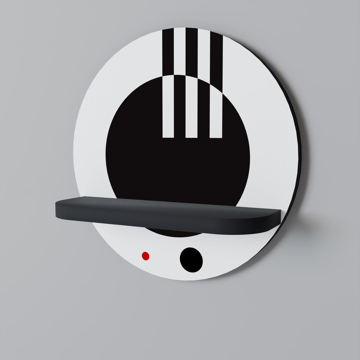 BLACK AND WHITE COMBINATION Dekoratives Wandregal