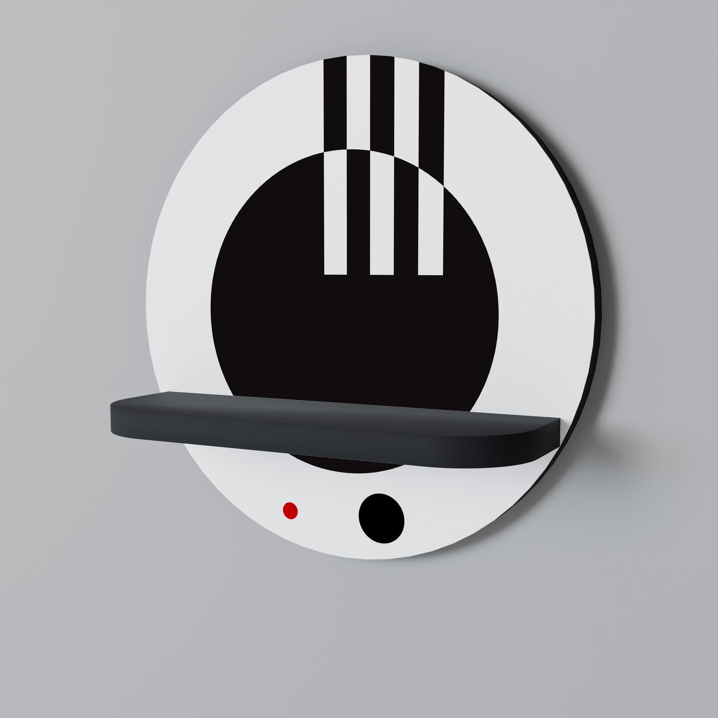 BLACK AND WHITE COMBINATION Dekoratives Wandregal