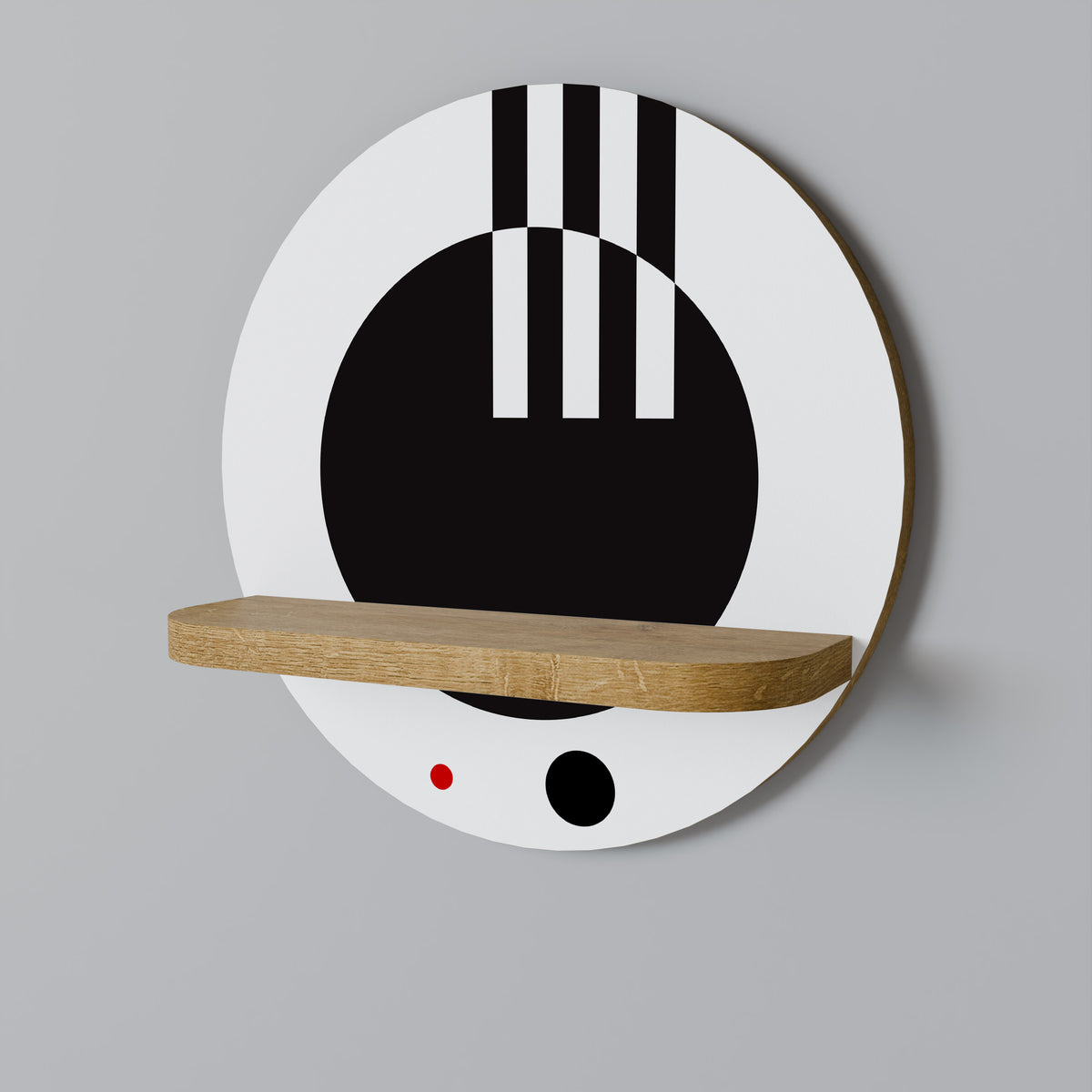 BLACK AND WHITE COMBINATION Dekoratives Wandregal