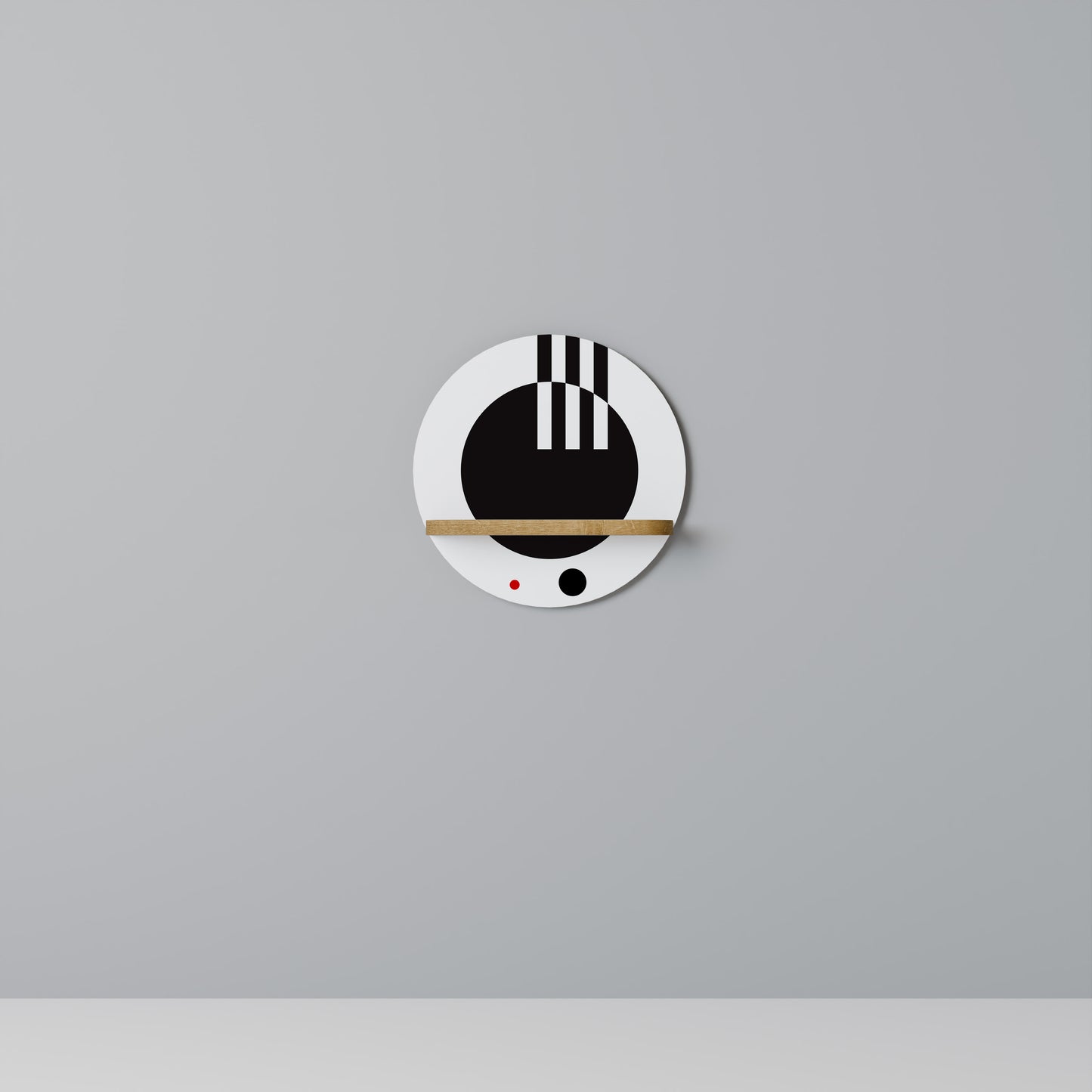 BLACK AND WHITE COMBINATION Dekoratives Wandregal