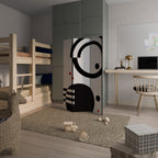 BLACK AND WHITE COMBINATION Dekorativer Paravent - 3-teilig