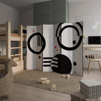 BLACK AND WHITE COMBINATION Dekorativer Paravent - 6-teilig