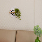 ORBITAL FLOW Ovales Kunstregal in Eiche-Optik