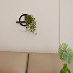 MINIMAL DOTS Ovales Kunstregal in Schwarz