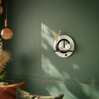 MINIMAL DOTS Rundes Kunstregal in Schwarz