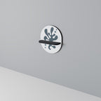 WONDERLAND VEGETATION Ovales Kunstregal in Schwarz