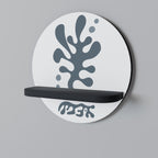 WONDERLAND VEGETATION Rundes Kunstregal in Schwarz