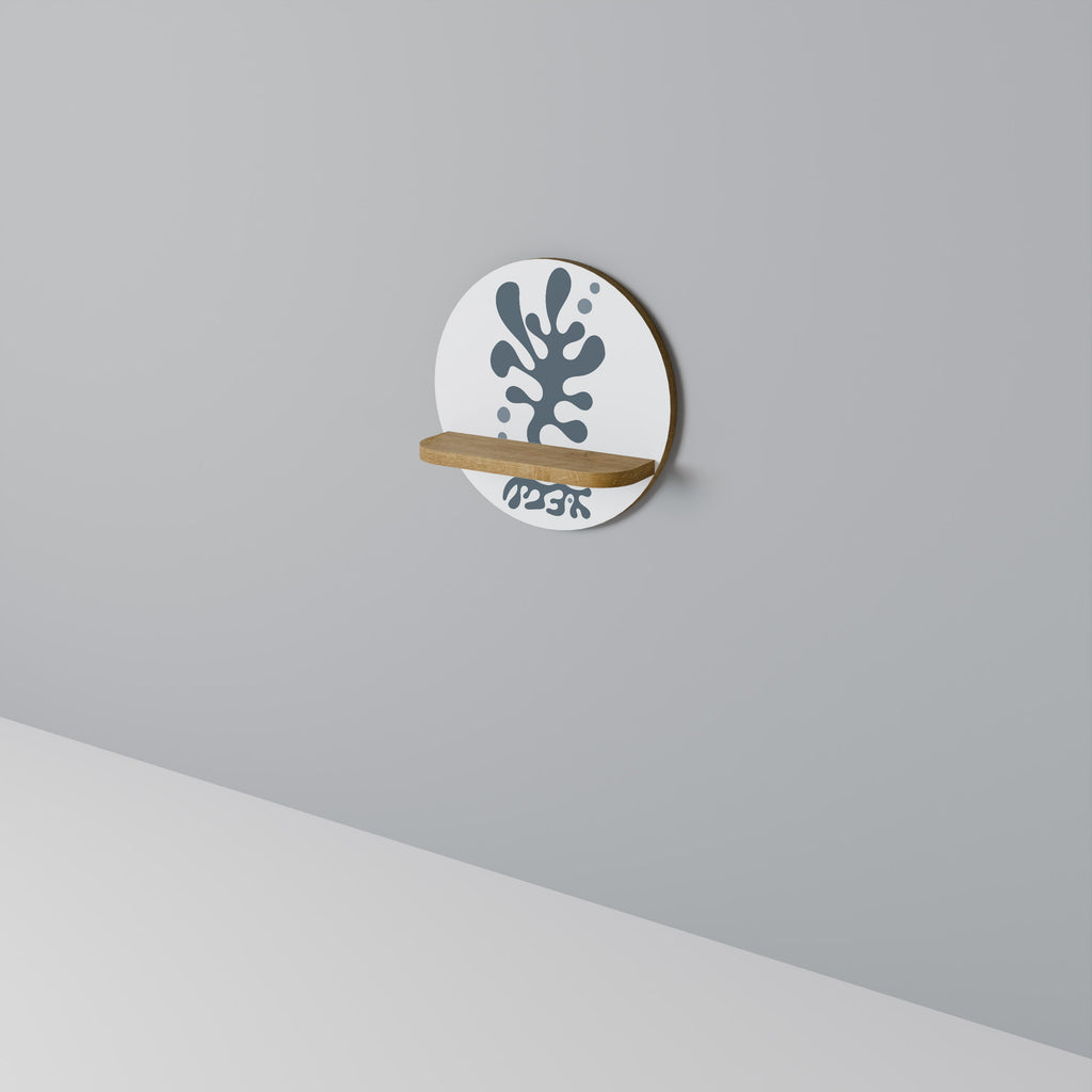 WONDERLAND VEGETATION Rundes Kunstregal in Eiche-Optik