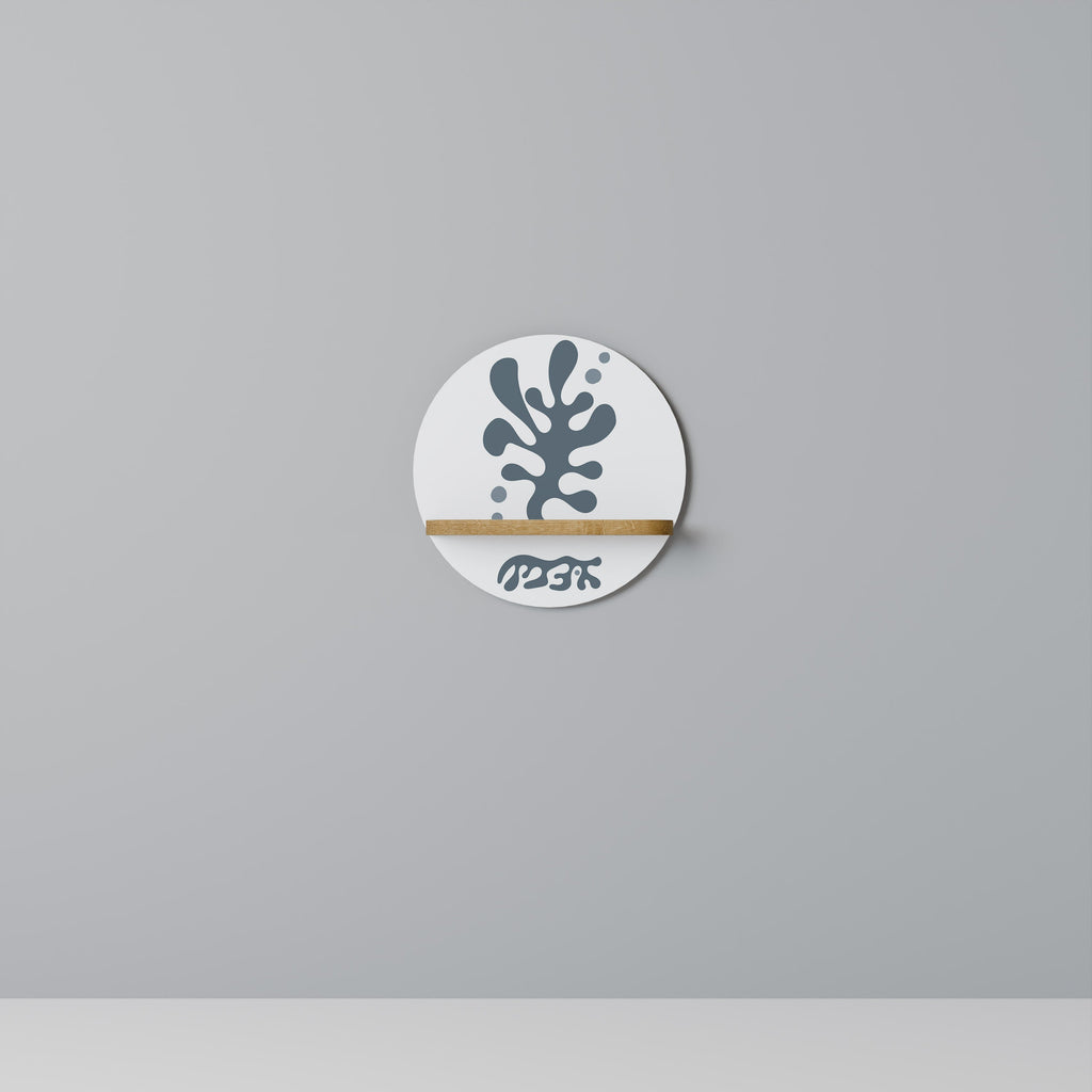 WONDERLAND VEGETATION Rundes Kunstregal in Eiche-Optik