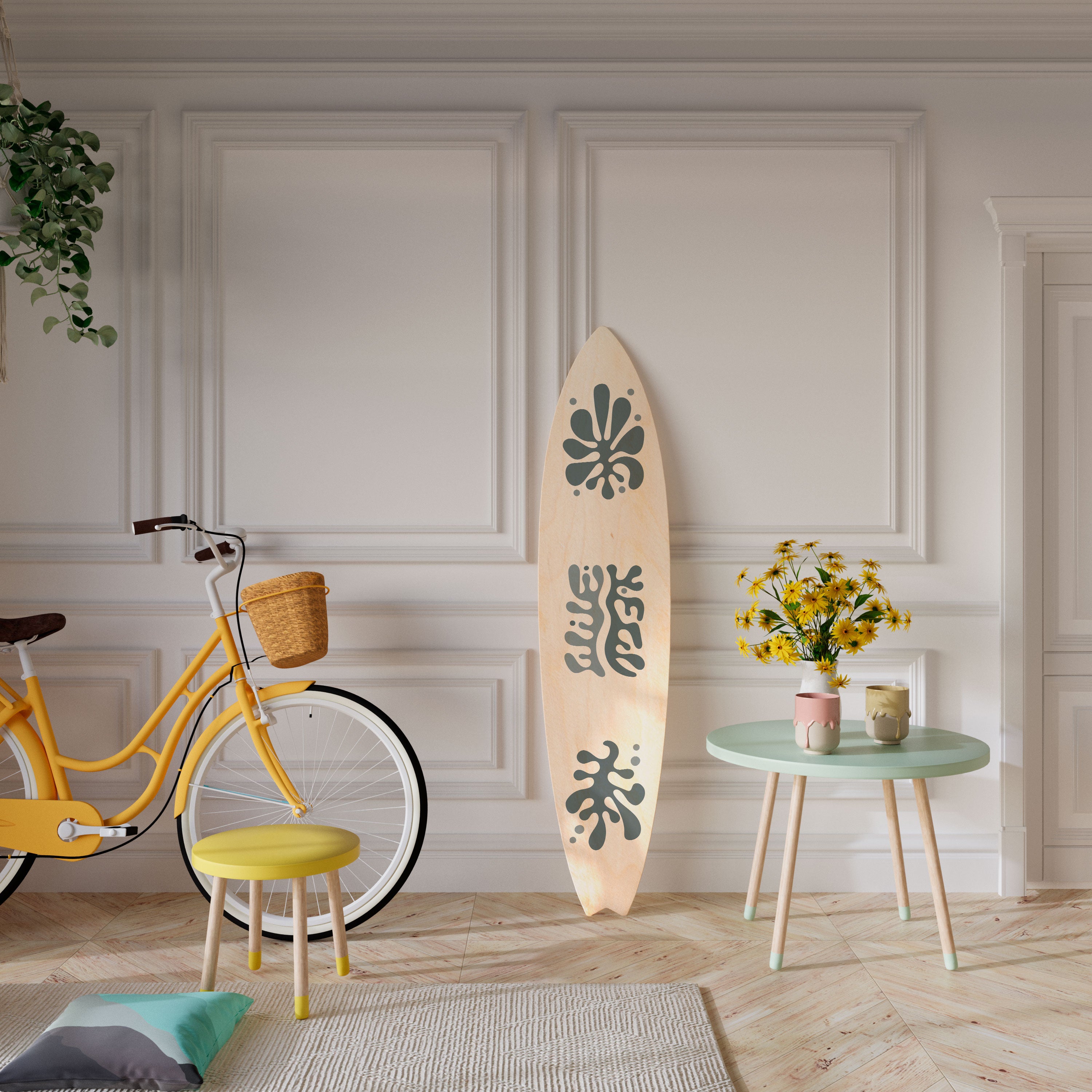 WONDERLAND VEGETATION Deko-Surfboard