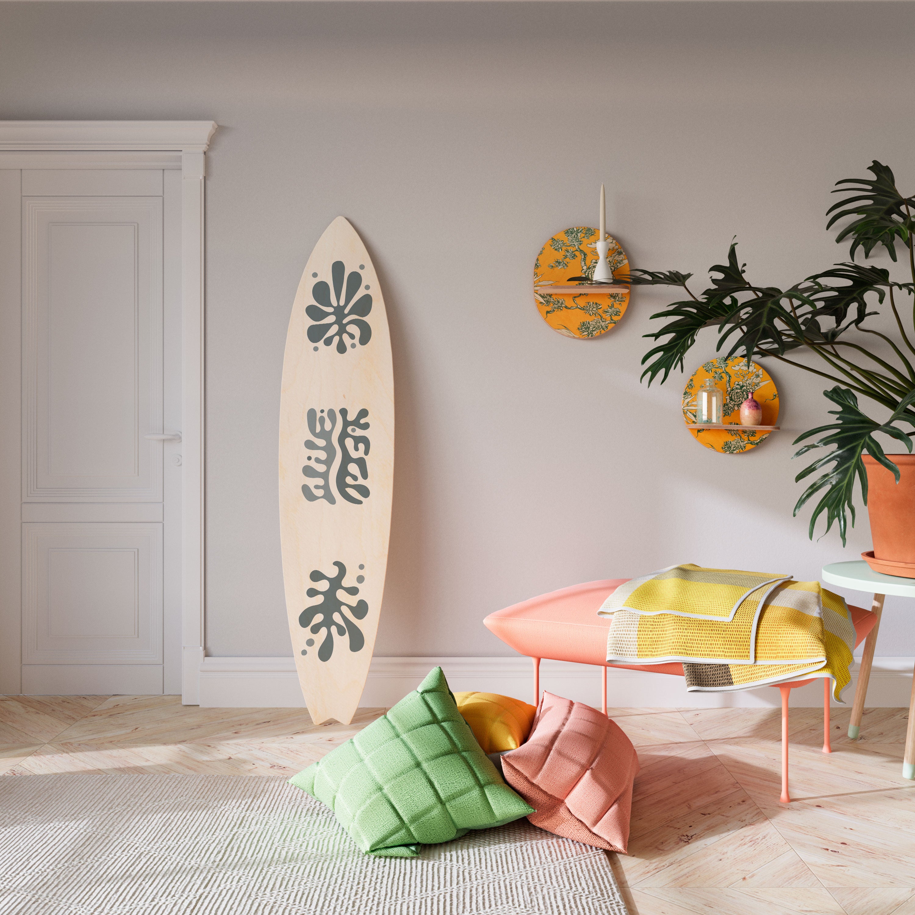 WONDERLAND VEGETATION Deko-Surfboard