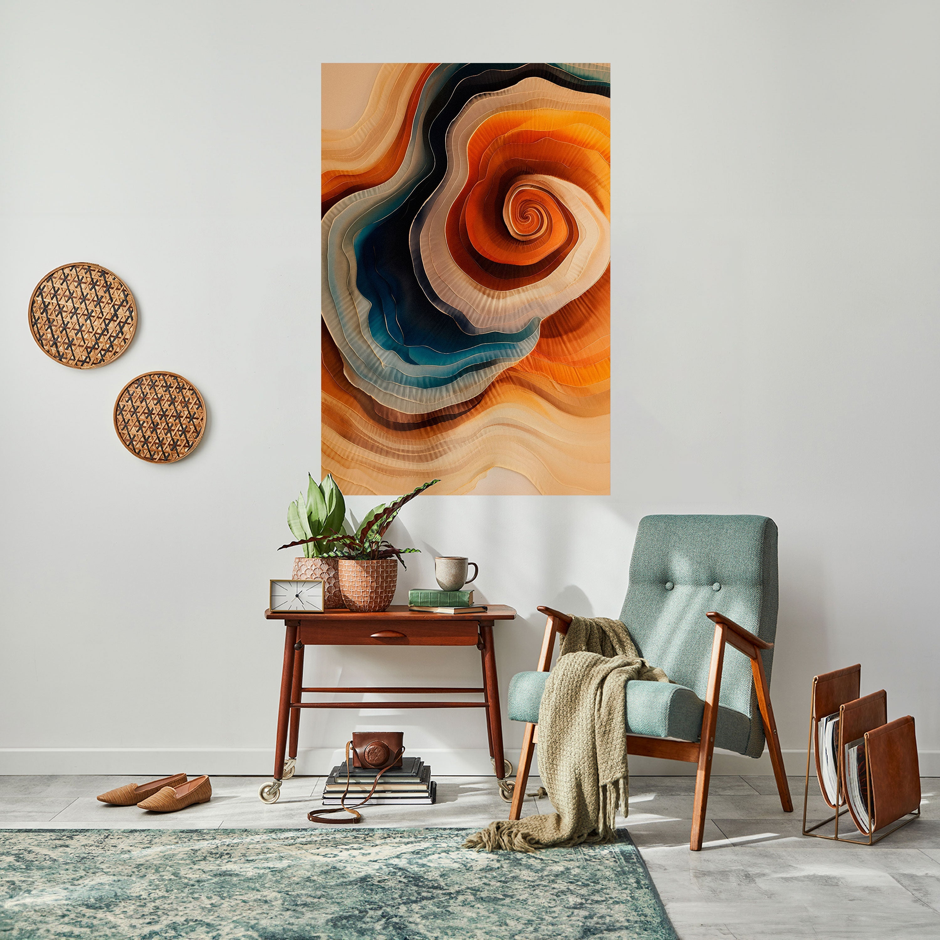 SPIRALING DREAMSCAPE Vertikales Poster zum Abziehen und Aufkleben