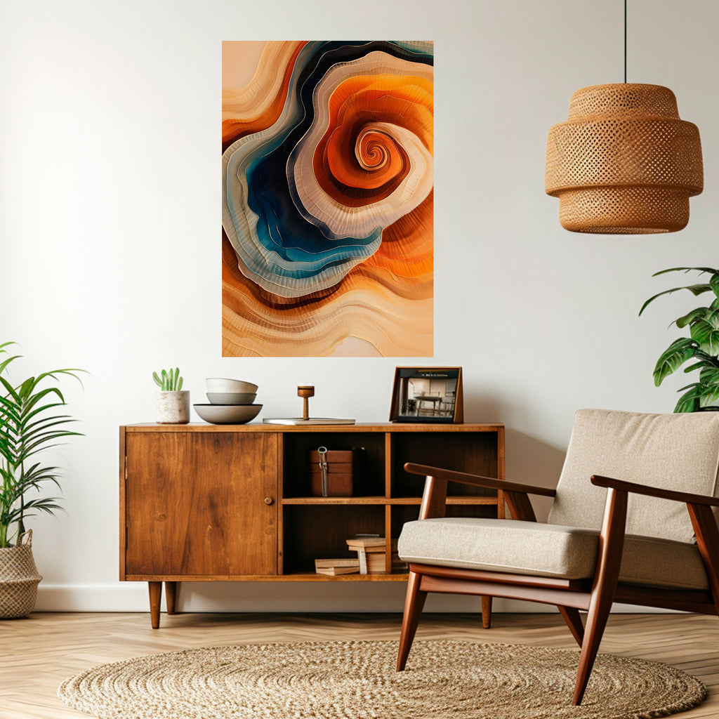 SPIRALING DREAMSCAPE Peel and Stick Vertical Poster