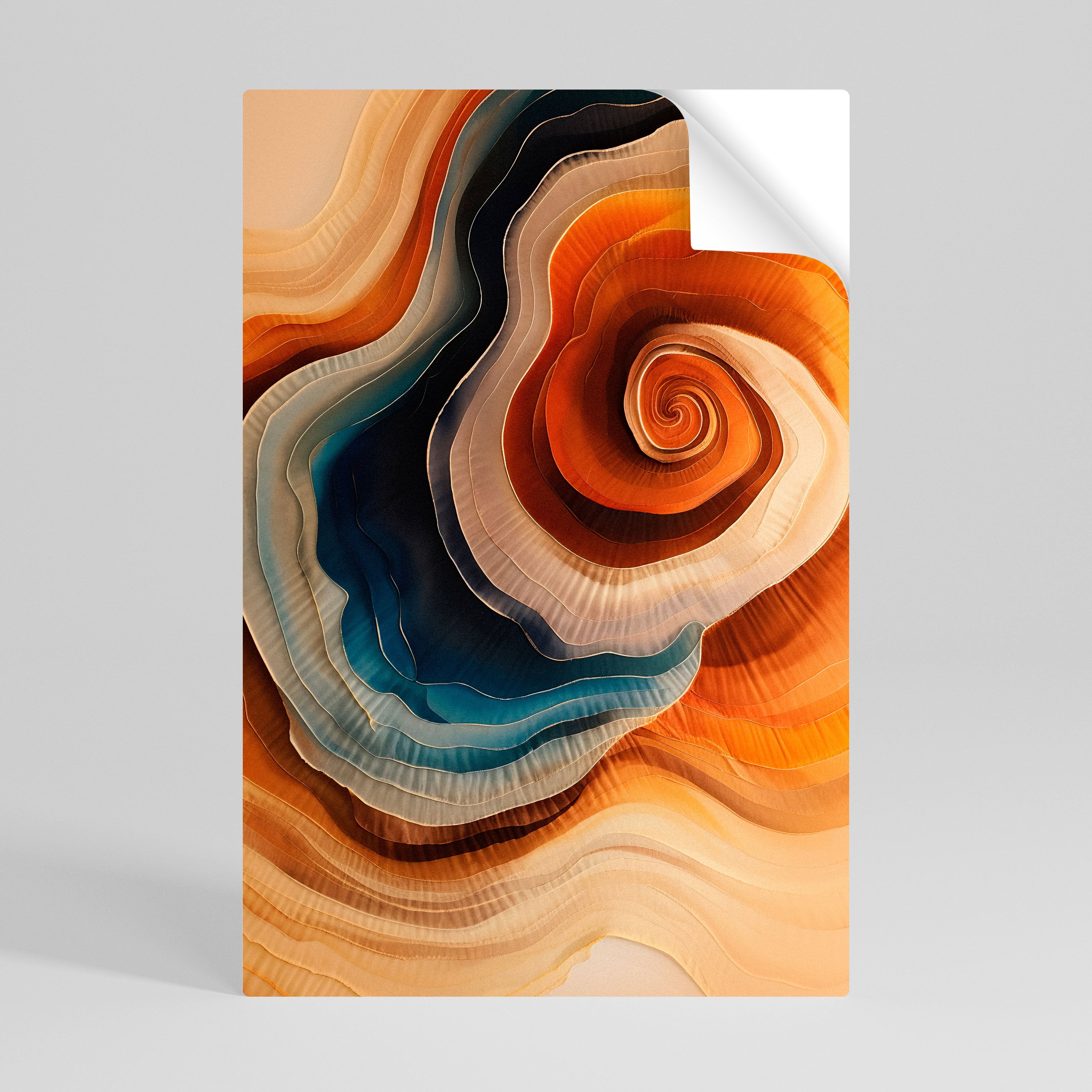 SPIRALING DREAMSCAPE Selbstklebendes Poster - Hochformat