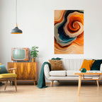 SPIRALING DREAMSCAPE Selbstklebendes Poster - Hochformat