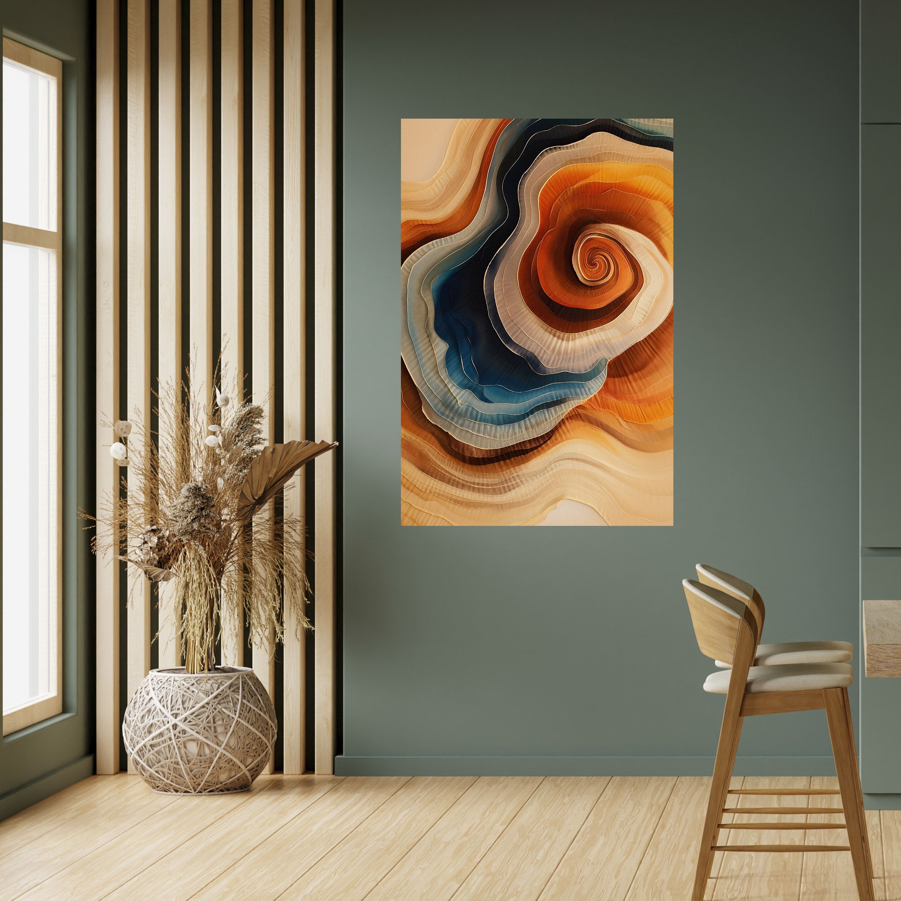 SPIRALING DREAMSCAPE Vertikales Poster zum Abziehen und Aufkleben