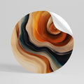 SPIRALING DREAMSCAPE Runder Wandsticker zum Abziehen und Aufkleben