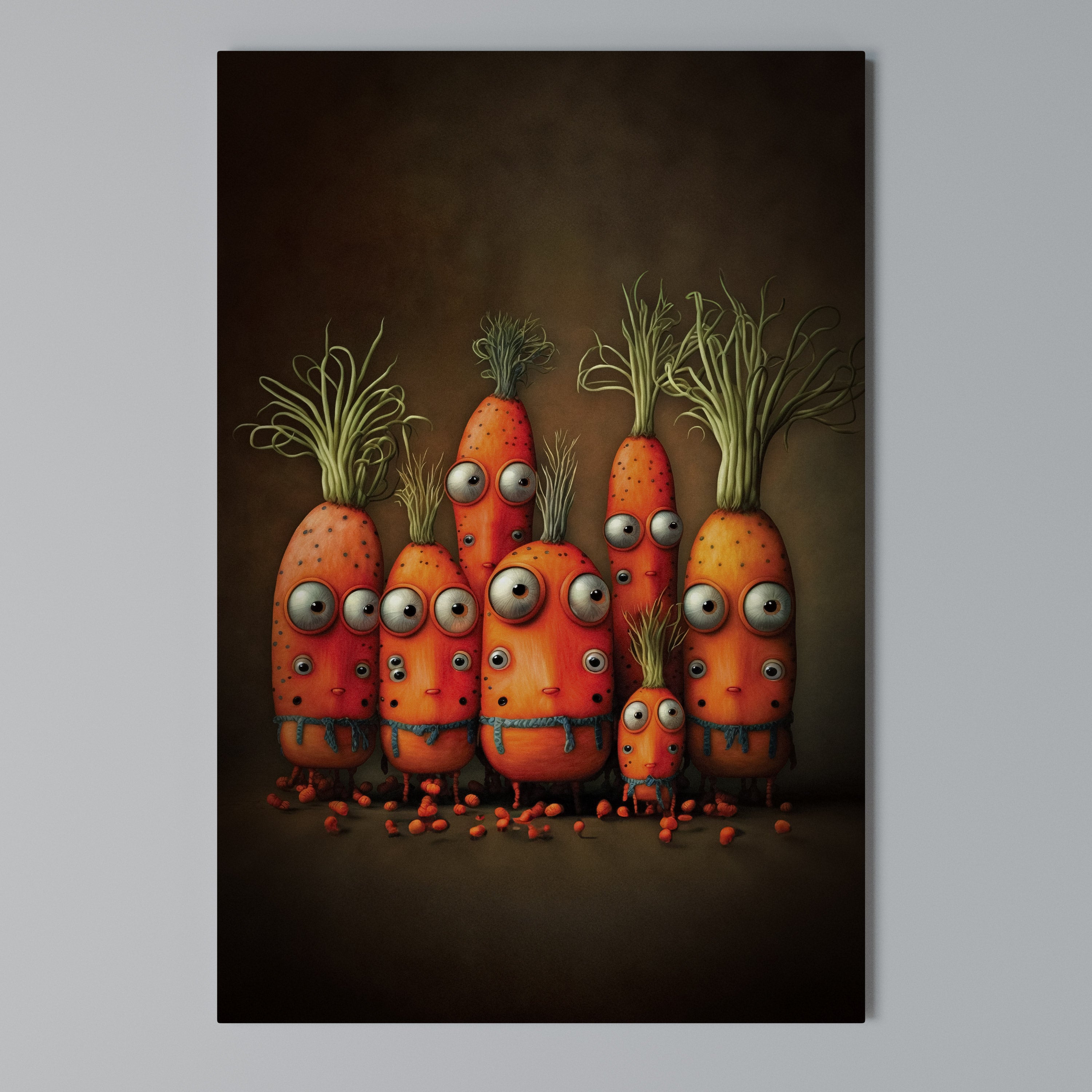 CUTE OR SCARY Vertical Canvas Print