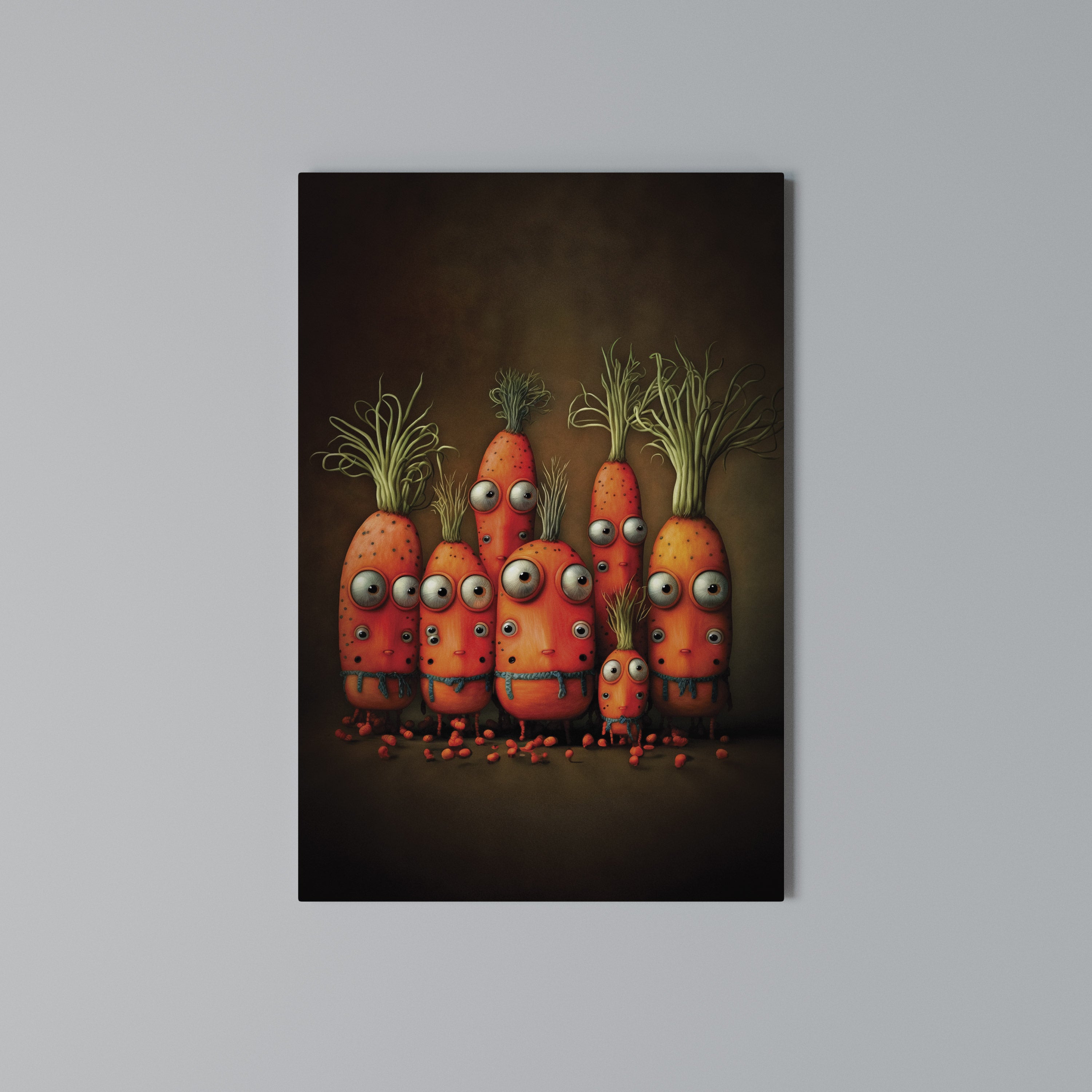 CUTE OR SCARY Vertical Canvas Print
