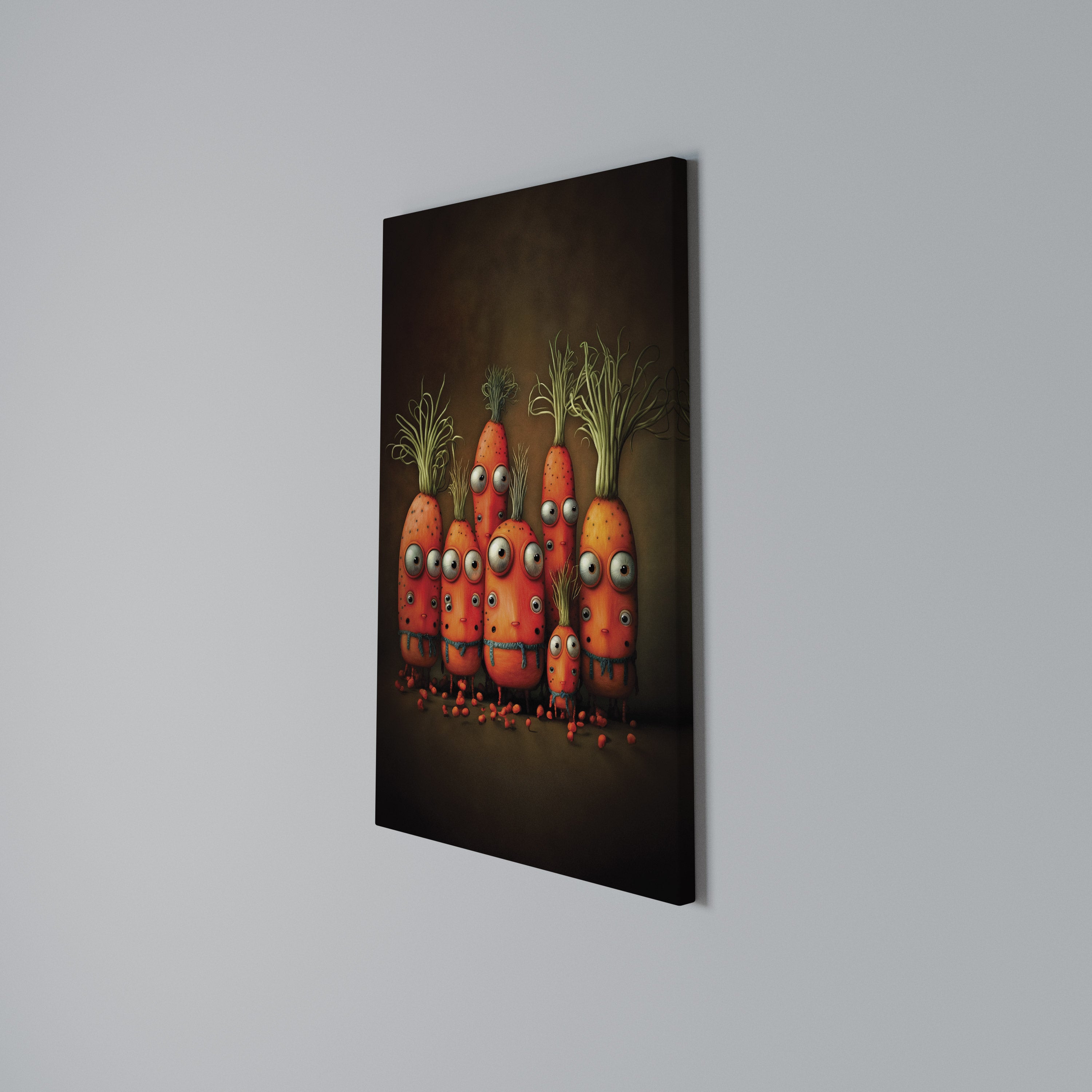 CUTE OR SCARY Vertical Canvas Print