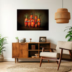 CUTE OR SCARY Selbstklebendes Horizontal-Poster