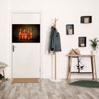 CUTE OR SCARY Selbstklebendes Horizontal-Poster