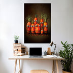 CUTE OR SCARY Selbstklebendes Poster - Hochformat