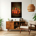 CUTE OR SCARY Selbstklebendes Poster - Hochformat