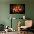 CUTE OR SCARY Selbstklebendes Horizontal-Poster