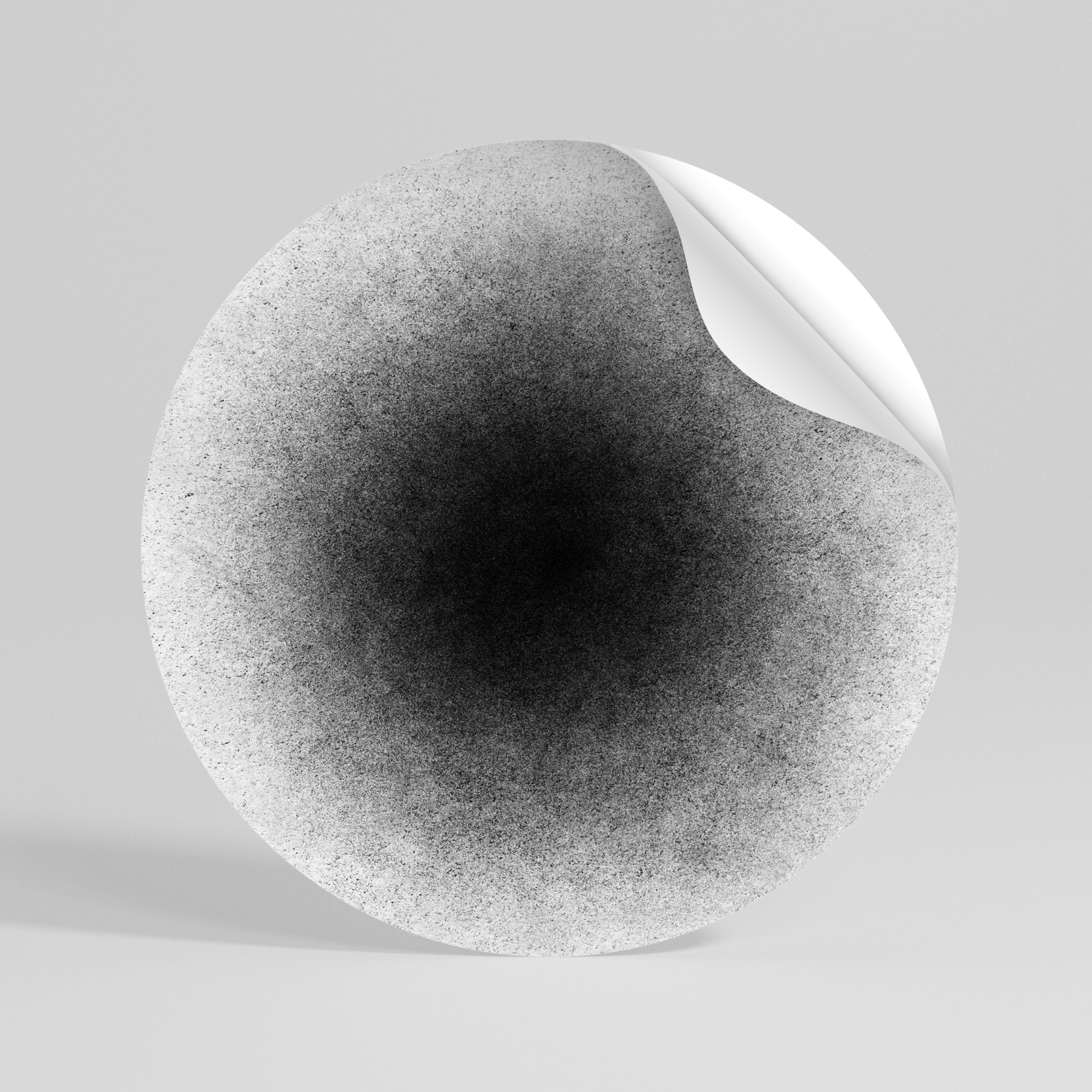 BLACK HOLE Peel and Stick Round Sticker