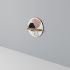 COLORFUL SHAPES Ovales Kunstregal in Eiche-Optik