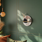 COLORFUL SHAPES Ovales Kunstregal in Eiche-Optik