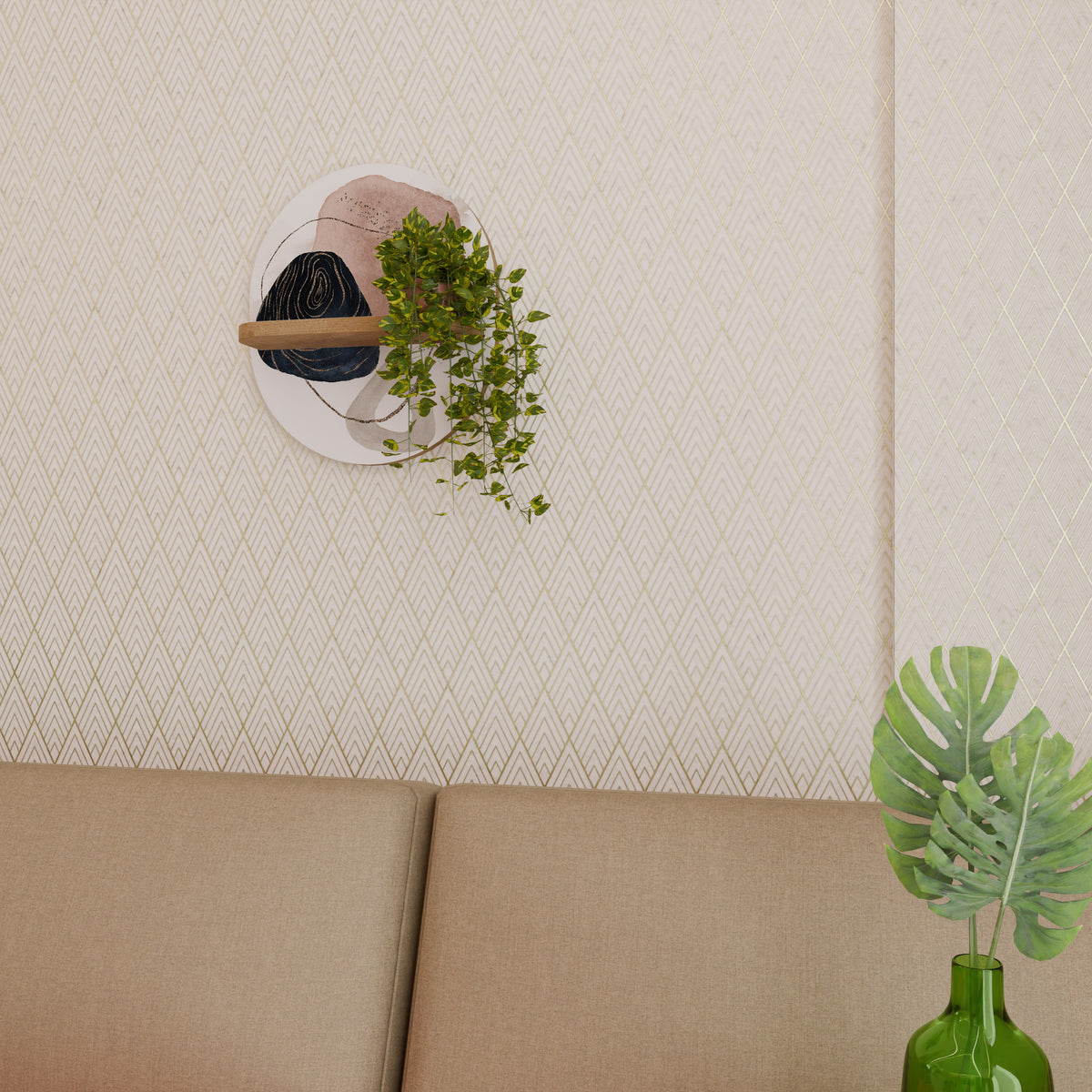 COLORFUL SHAPES Art Shelf