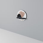 COLORFUL SHAPES Rundes Kunstregal in Schwarz