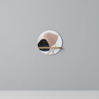 COLORFUL SHAPES Rundes Kunstregal in Eiche-Optik