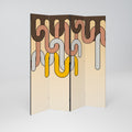 COLORFUL STRINGS 4-teiliger Paravent