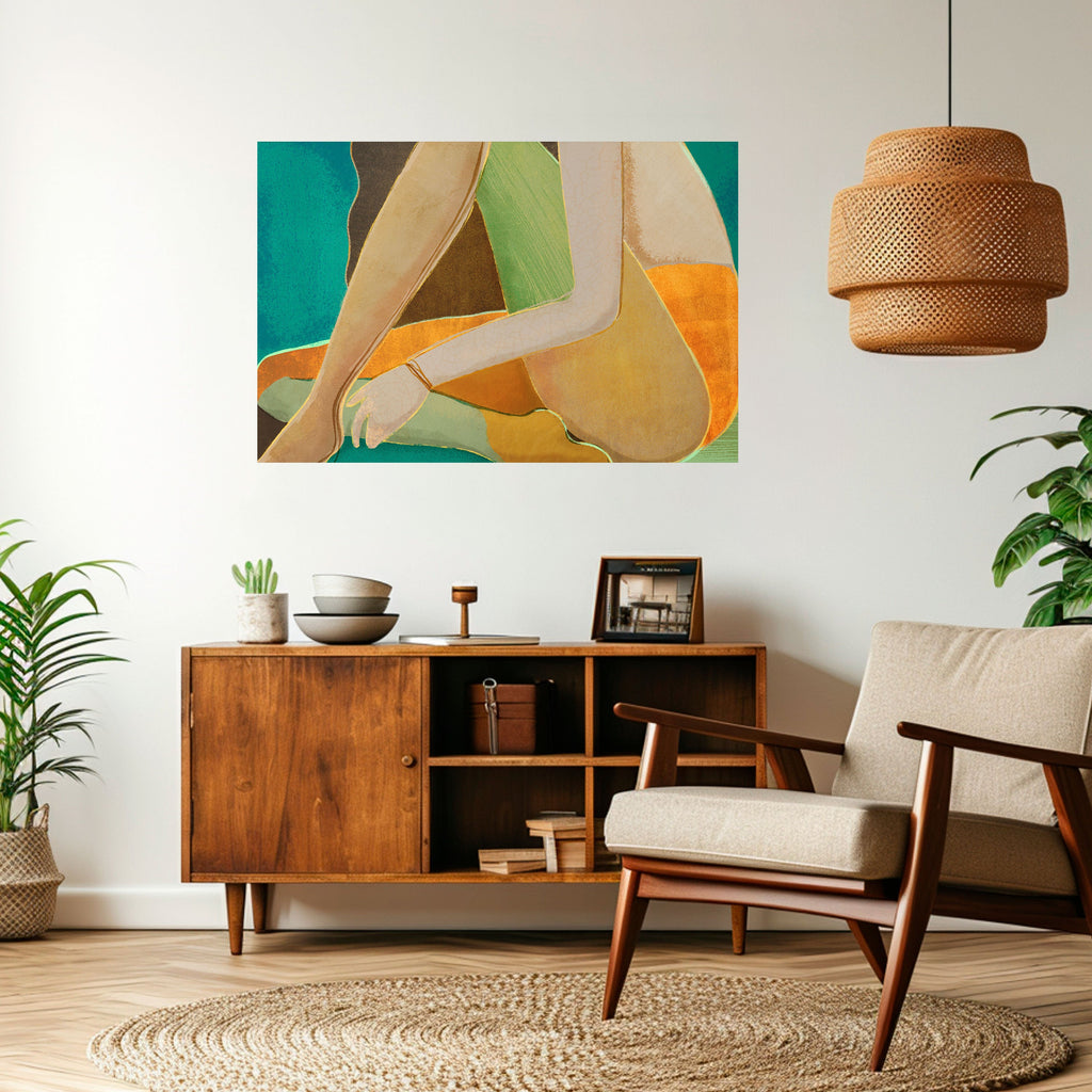 WAITING FOR LOVE Selbstklebendes Horizontal-Poster