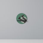 FALL OF MAN Rundes Kunstregal in Schwarz