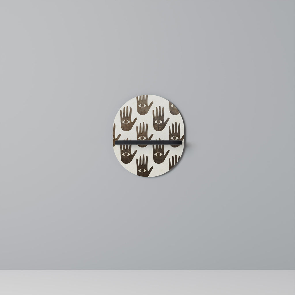 SEE MORE Ovales Kunstregal in Schwarz