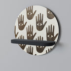 SEE MORE Rundes Kunstregal in Schwarz