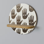 SEE MORE Rundes Kunstregal in Eiche-Optik