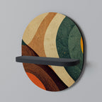 COLORFUL STRANDS Ovales Kunstregal in Schwarz