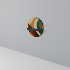 COLORFUL STRANDS Ovales Kunstregal in Schwarz