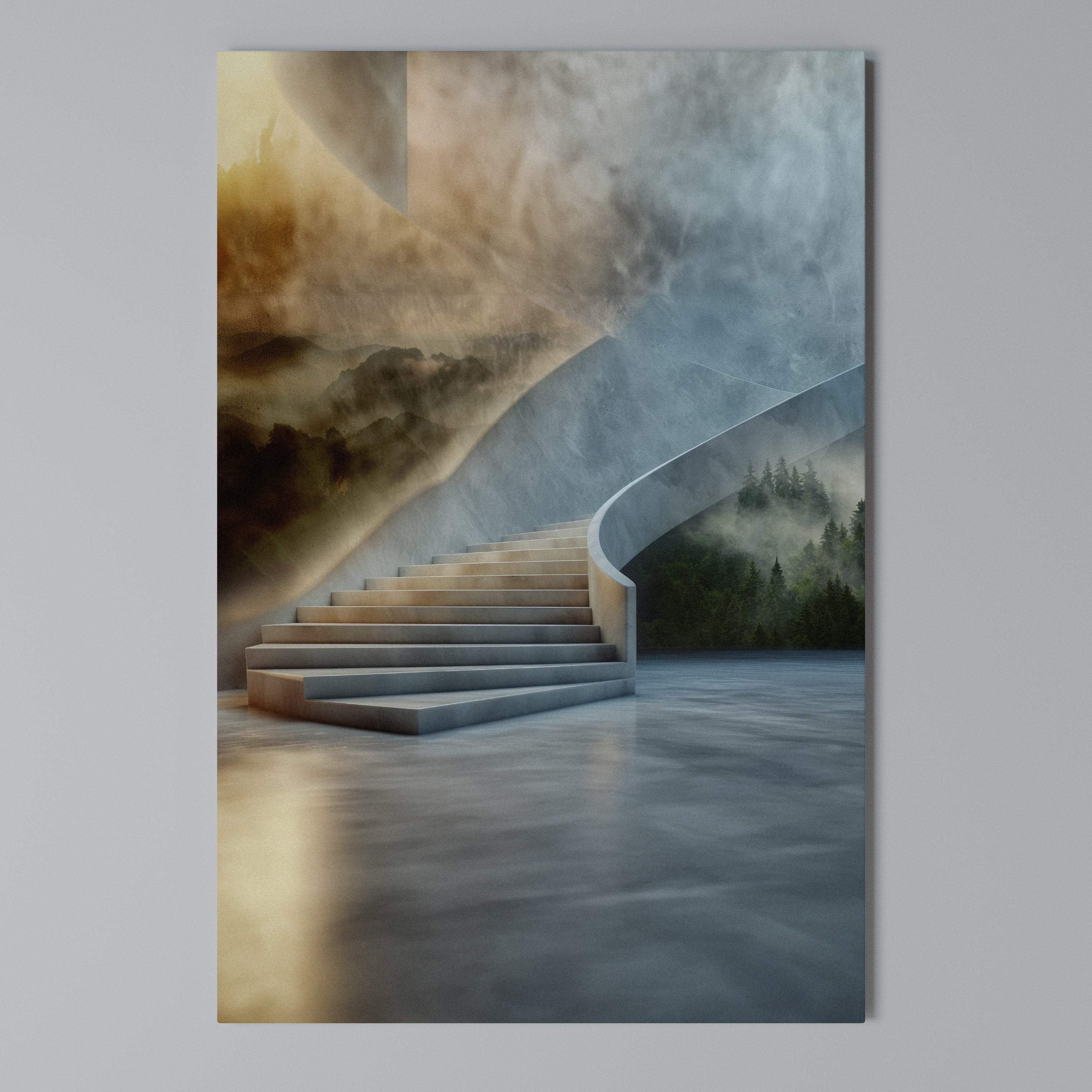 STEPS TO SERENITY Vertical Canvas Print