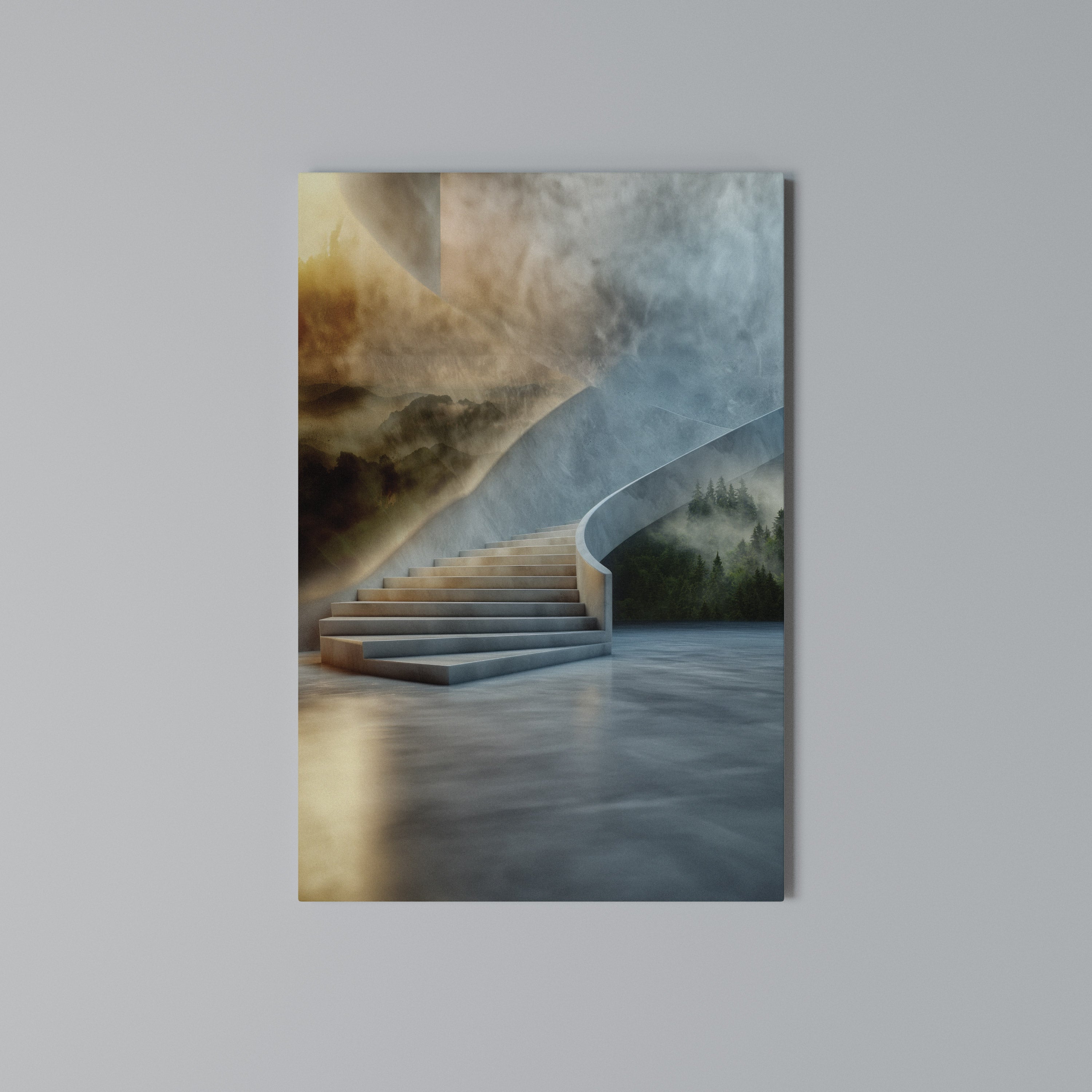 STEPS TO SERENITY Vertical Canvas Print