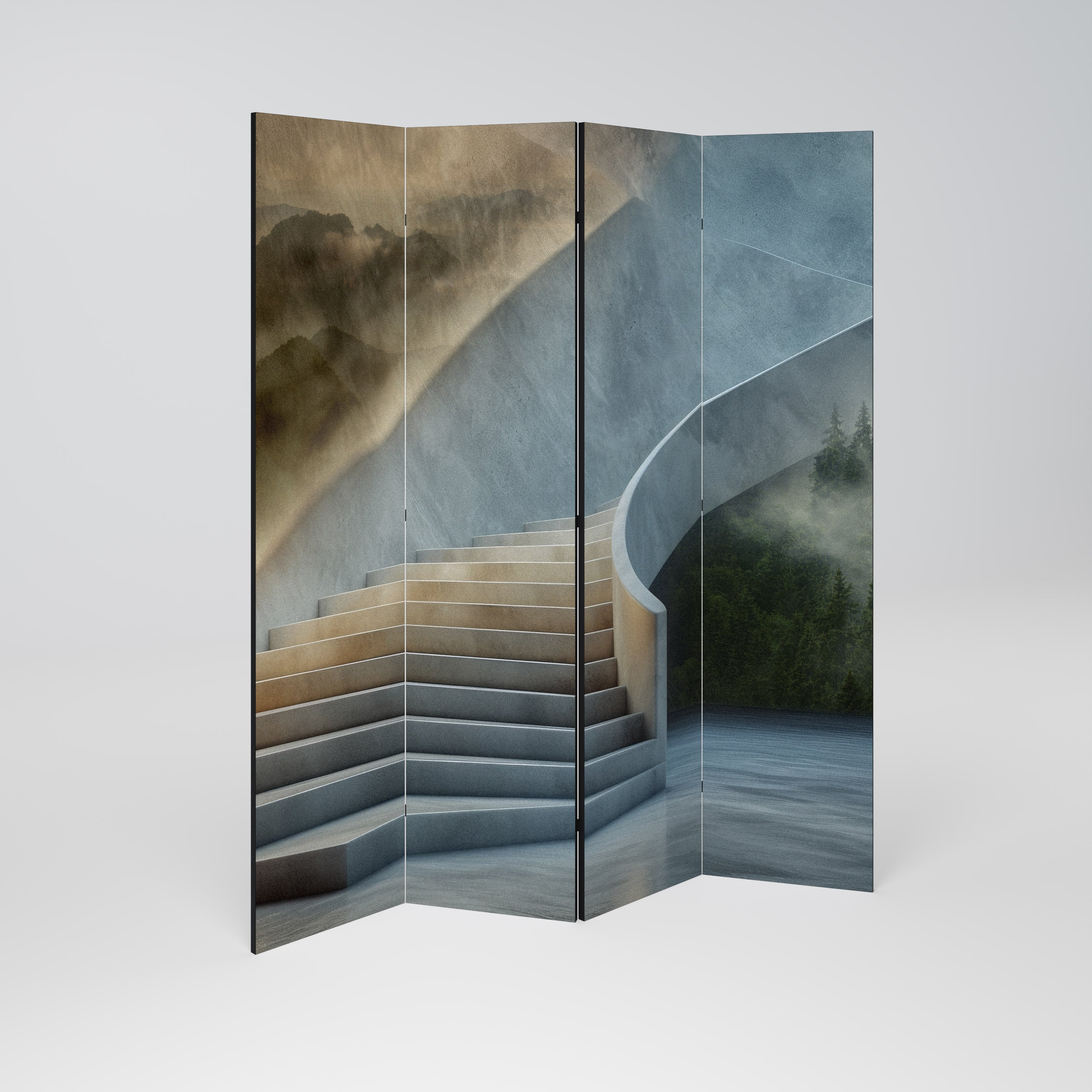 STEPS TO SERENITY 4-teiliger Paravent
