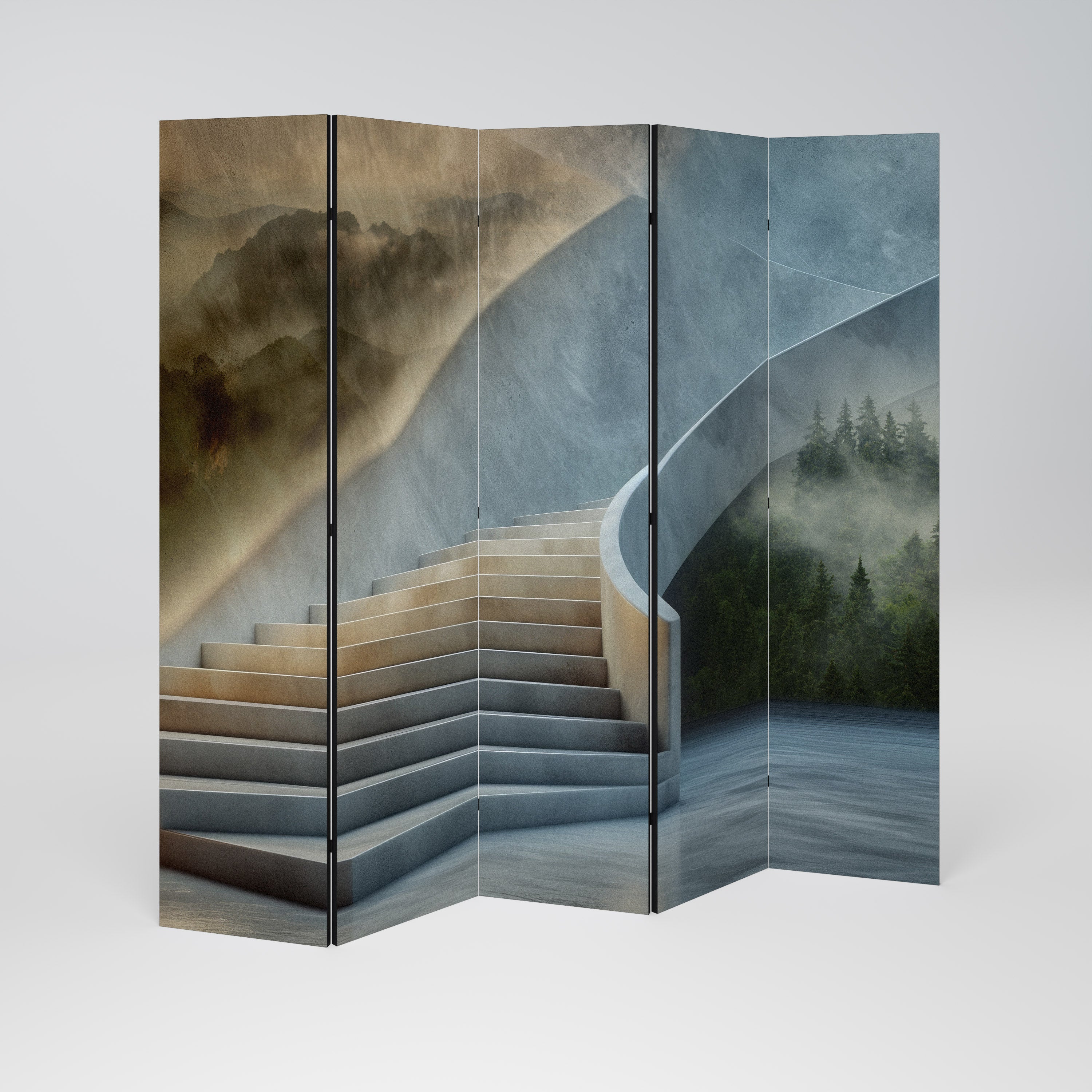 STEPS TO SERENITY 5-teiliger Paravent